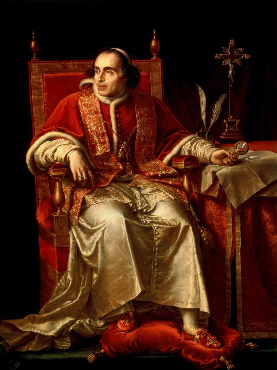 Jean - Baptiste Wicar, Ritratto di Papa Pio VII, 1817